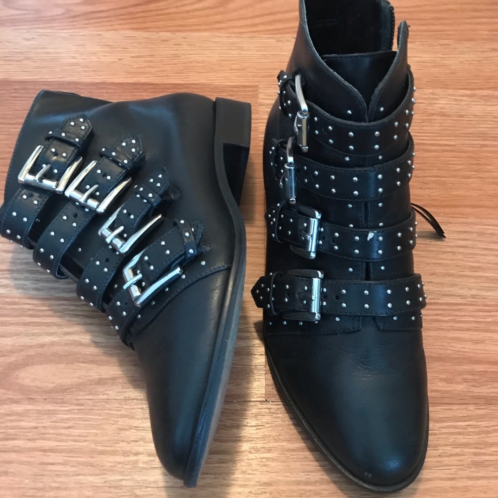 Rebecca Minkoff Black leather Booties